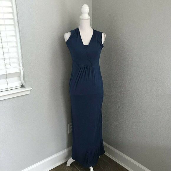 Dote Womens Blue Sleeveless Maxi Dress Size Small - Picture 1 of 7